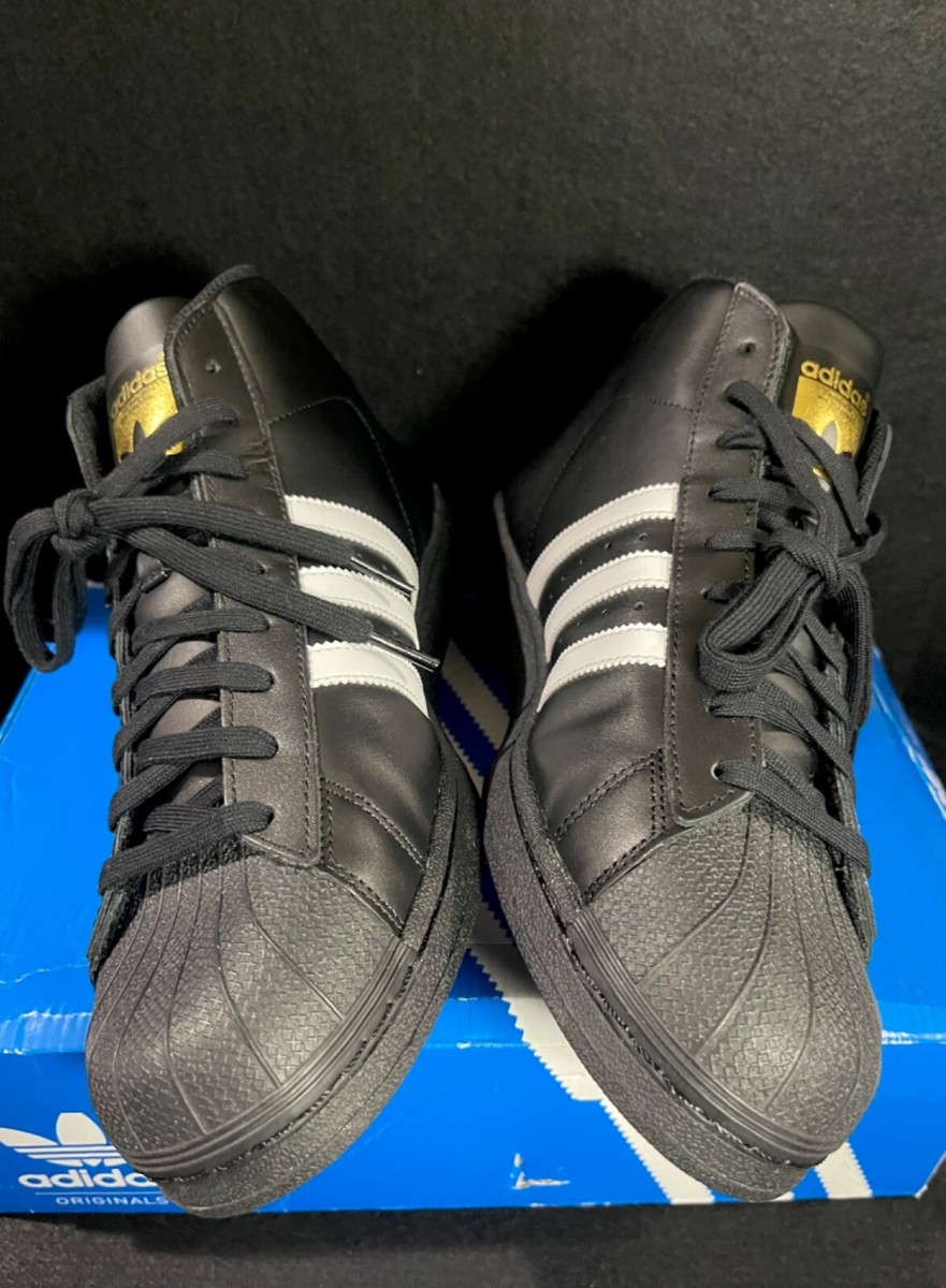 【希少新品】adidas adistar Super Pro Classic 2016 Adidas Pro Model Gold(L)/B39368)High Casual Sneaker Sz M/11.5