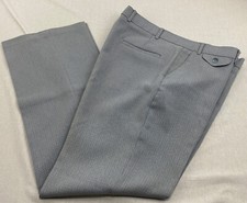 Vintage Levi's Action Slacks Blue Check Mens 38x32
