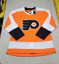 ADIDAS Philadelphia Flyers Hockey Jersey 52 Large Mens Orange Black White