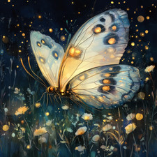 Wall Decal Sticker Magic Butterfly Wall Sticker 18X18cm Large