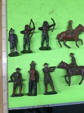 Barclay or Manoil Lead or other Metal Indian with Bow Figurine  Others
