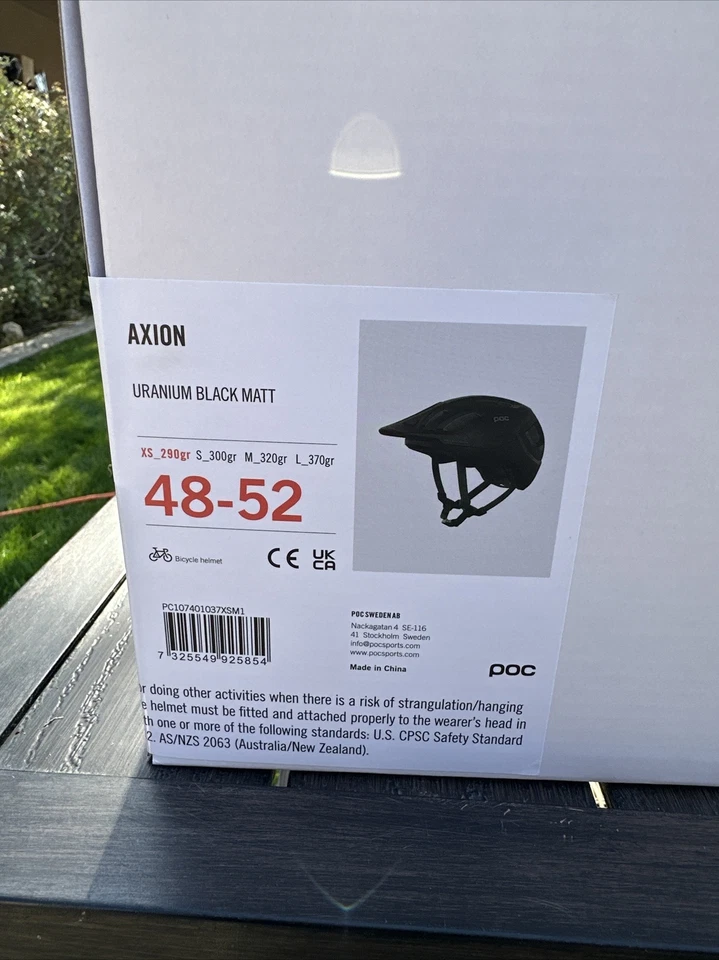 Axion POC Bike Helmet Uranium Black Matt XS 48-52 Bicycle Cycling NEW - Image 2 of 4