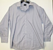 Arrow Men's L 32 / 33 Long Sleeve Dress Shirt Wrinkle Free Purple