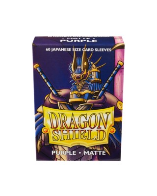 60-Pk) Dragon Shield Card Sleeves PURPLE MATTE Small/Mini Size