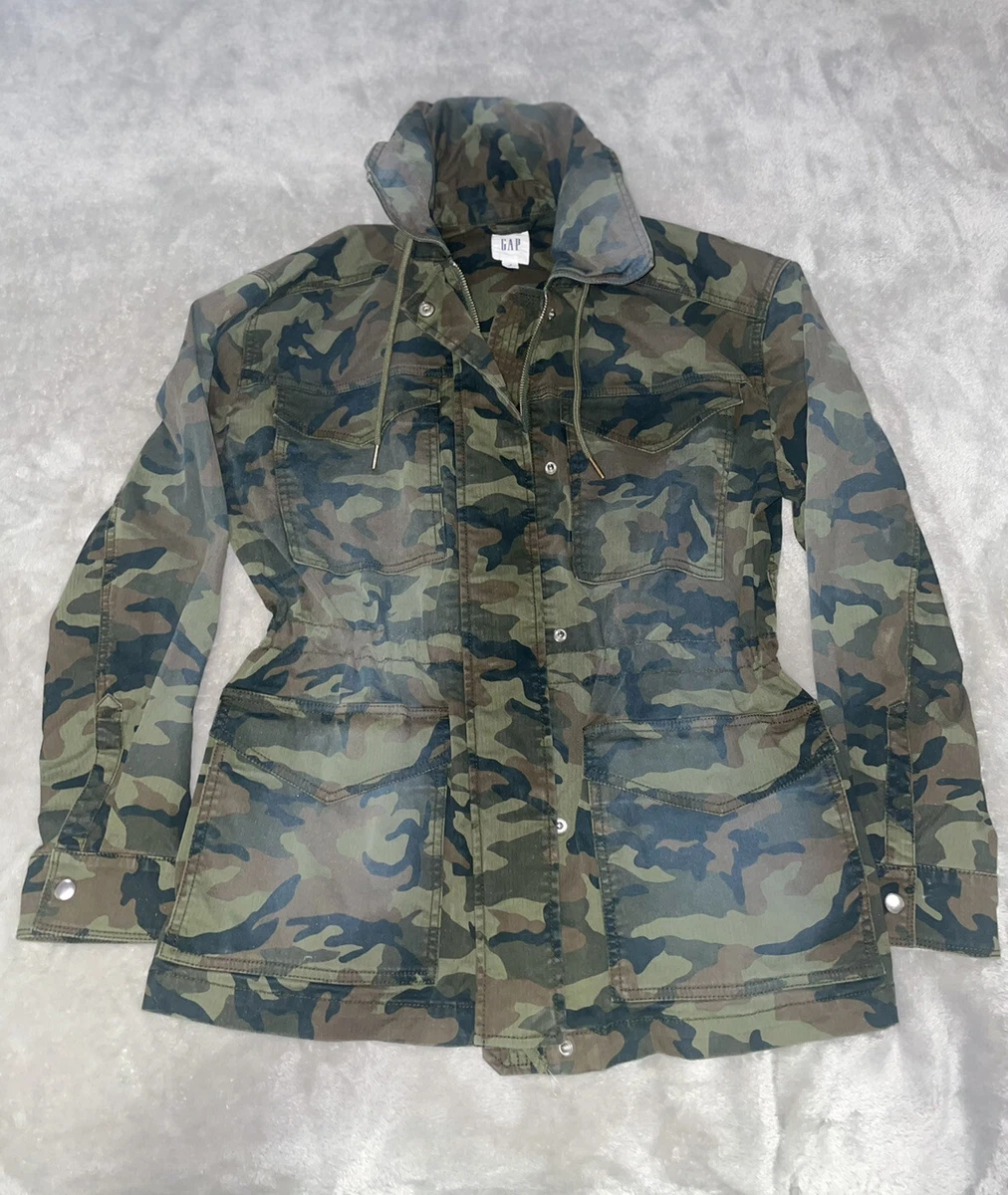 Women's army fatigue utility clearance jacket