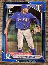 CURLEY MARTHA 2024 Bowman Chrome Mega Box Mojo Refractor 1st BLUE /150