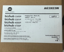 Konica Minolta IUP17 A63X03W Black Imaging Unit - Bizhub 3300P 3301P 4000P 4700P