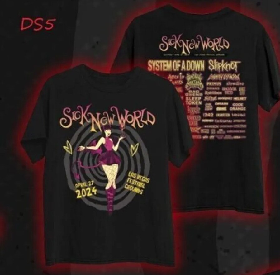 Sick New World 2024 Tshirt Double Sided | eBay