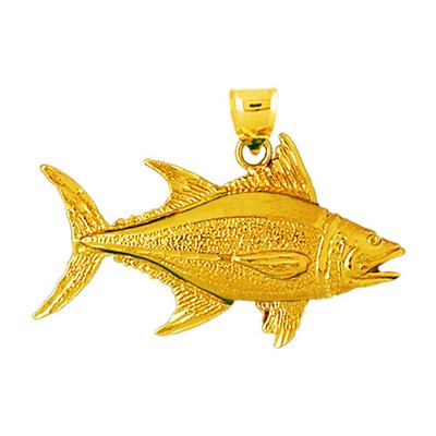 14K Gold 44mm Thunfisch Anhänger