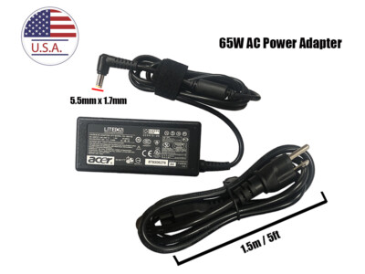 65W For Acer Aspire 5736 5736Z 5336 5534 7100 7103 7551 AC Power Charger Adapter