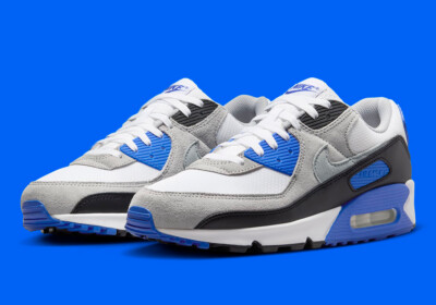 Nike Air Max 90 Hyper Royal Light Smoke Grey White Nby  display picture 1
