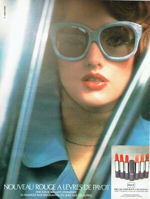 Advertising 420 1974 Payot Lipstick Makeup