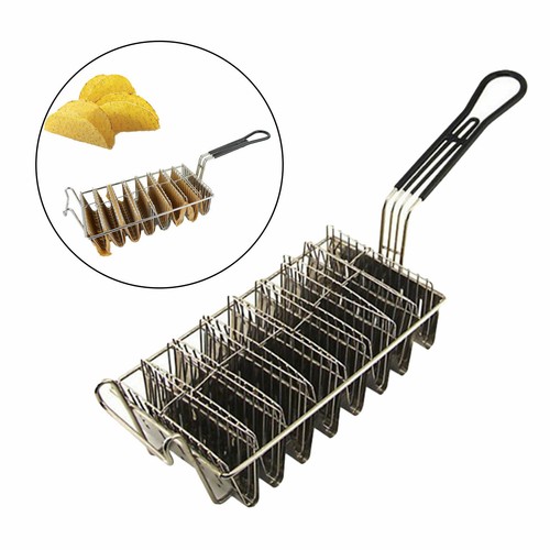 Professional Taco Shell Fryer Taco Basket with Grip Handle for Cooking - Picture 6 of 8
