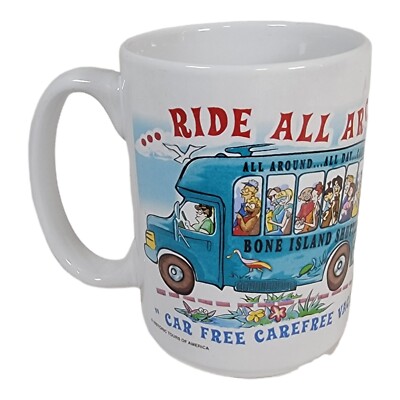 Bone Island Tour Ride All Day Key West Souvenir Car Free Carefree coffee mug