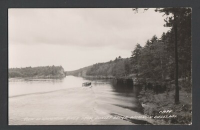 RPPC postcard - Sunset Lodge, Wisconsin Dells, View of Wisconsin River 1945-1950