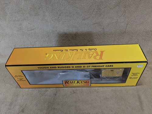 MTH Rail King O Scale 85384 Pennsylvania American Crane Car 30-7932 Yellow - Picture 7 of 24