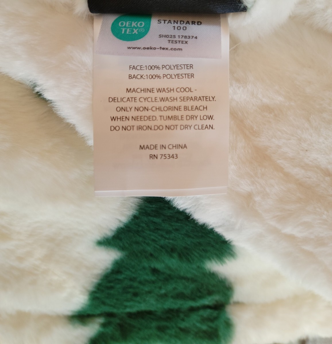 discount sales outlet Rachel Zoe Forest Green Christmas tree Faux Fur
