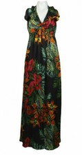 MUSE Brand Long Tropical Floral Boho Chic Gorgeous Maxi Dress NWT 4 $169