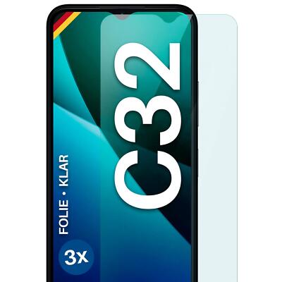 3x Schutzfolie für Nokia C32 Displayschutz Handyfolie HD Klar flexibel kein Glas