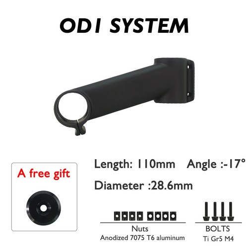 Full Carbon Fiber Stem Fork Clamp Diameter 28.6/31.8mm -6/17 Degree 80-120mm - Picture 35 of 47