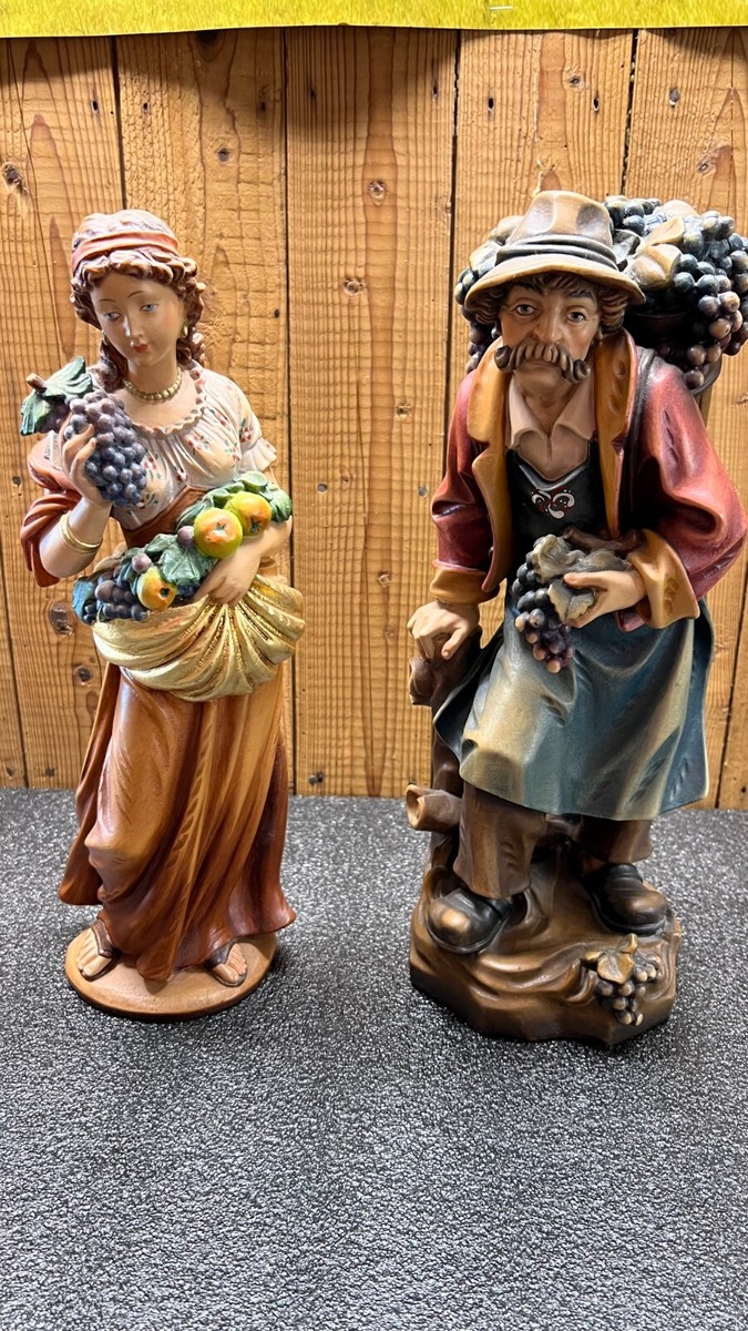 German Oberammergau Holzschnitzereien Wood Carvings Hand Made Paul