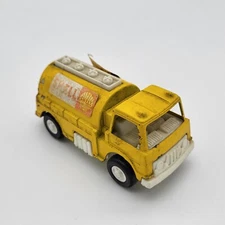 Tootsie Toy 1970 Yellow Shell Gas Tanker Diecast Model Truck