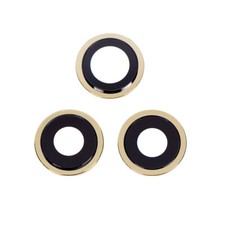 Rear Camera Glass Lens With Cover Bezel Ring For Apple iPhone 12 Pro - Gold