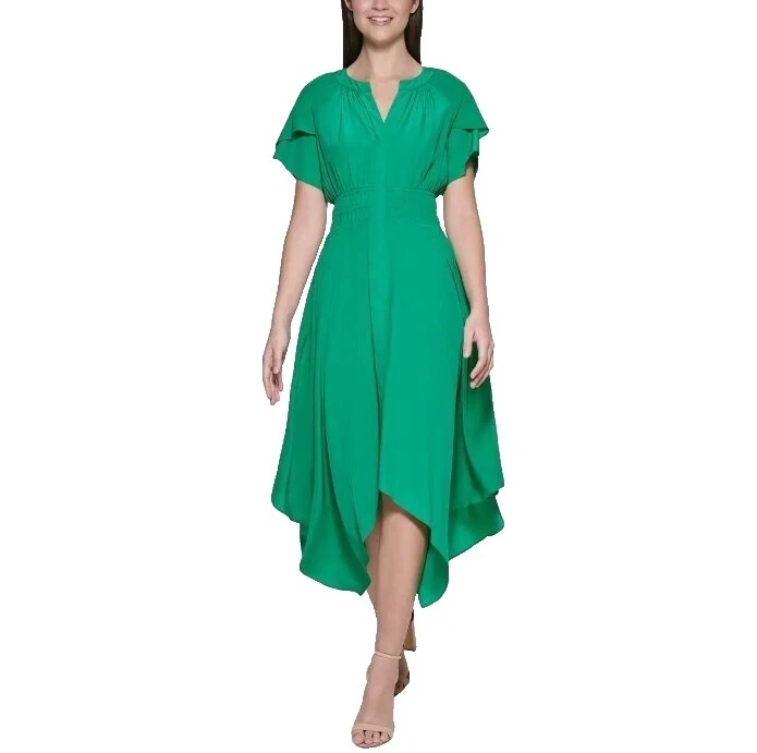 Kensie 女孩休闲女式纯色职业连衣裙