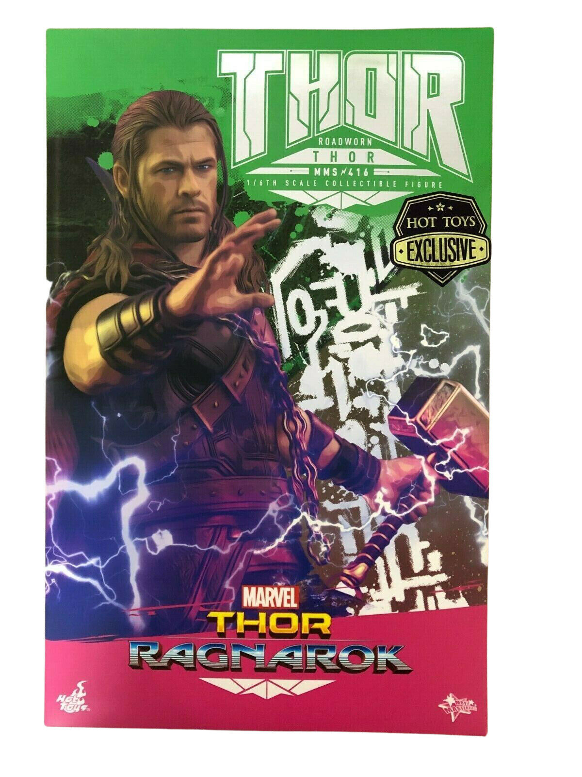 Action Figure Roadworn Thor: Thor Ragnarok (Escala 1/6) MMS416