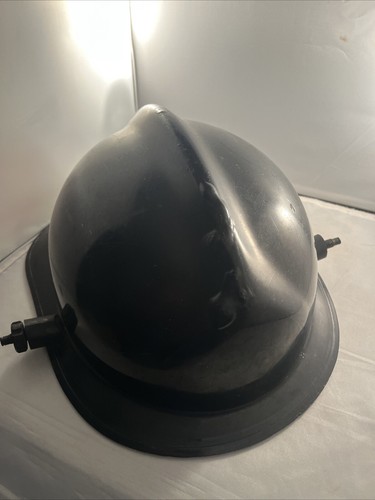 Vintage Cairns And & Brother Fireman’s Firefighter’s Black Helmet N660 - Picture 2 of 14