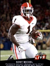 2018 Leaf Live #15 Sony Michel SSP SP RC Rookie Print Run /98 Patriots
