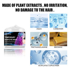 Halloween Party Hair Color Wax Kit Temporary Easy to Apply Wash Off Styling