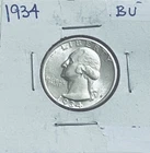 1934 Washington Quarter, Gorgeous Superb Gem BU