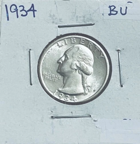 1934 Washington Quarter, Gorgeous Superb Gem BU