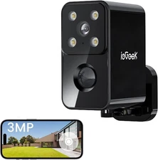 ieGeek Security Cameras 2K WIFI Wireless Outdoor Pan Rotating 180° Home Outdoor