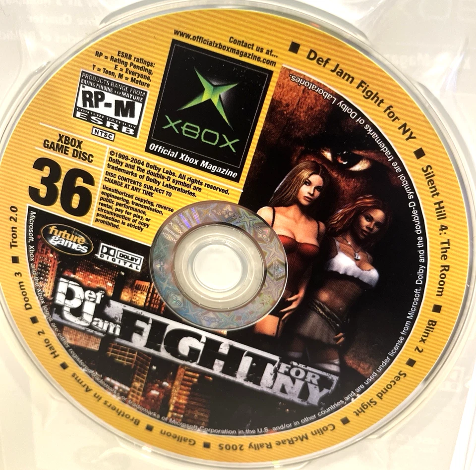OFFICIAL XBOX MAGAZINE DEF JAM FIGHT FOR NY GAME DEMO DISC #36 OCTOBER 2004 - Image 4 of 4