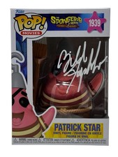 Bill Fagerbakke Signed Spongebob Squarepants Patrick Star Funko Pop Beckett COA