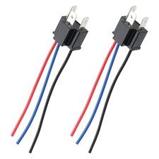2PCS H4 Headlight Connector with 3-Way Headlight Wiring Harness,Female Headlight
