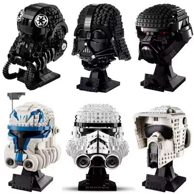 Custom LEGO Star Wars TIE Fighter Pilot Darth Vader Helm Bausteine
