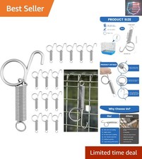15 Pack Spring Hook Latches for Cage, Multi-Functional Metal Finger Spring La...