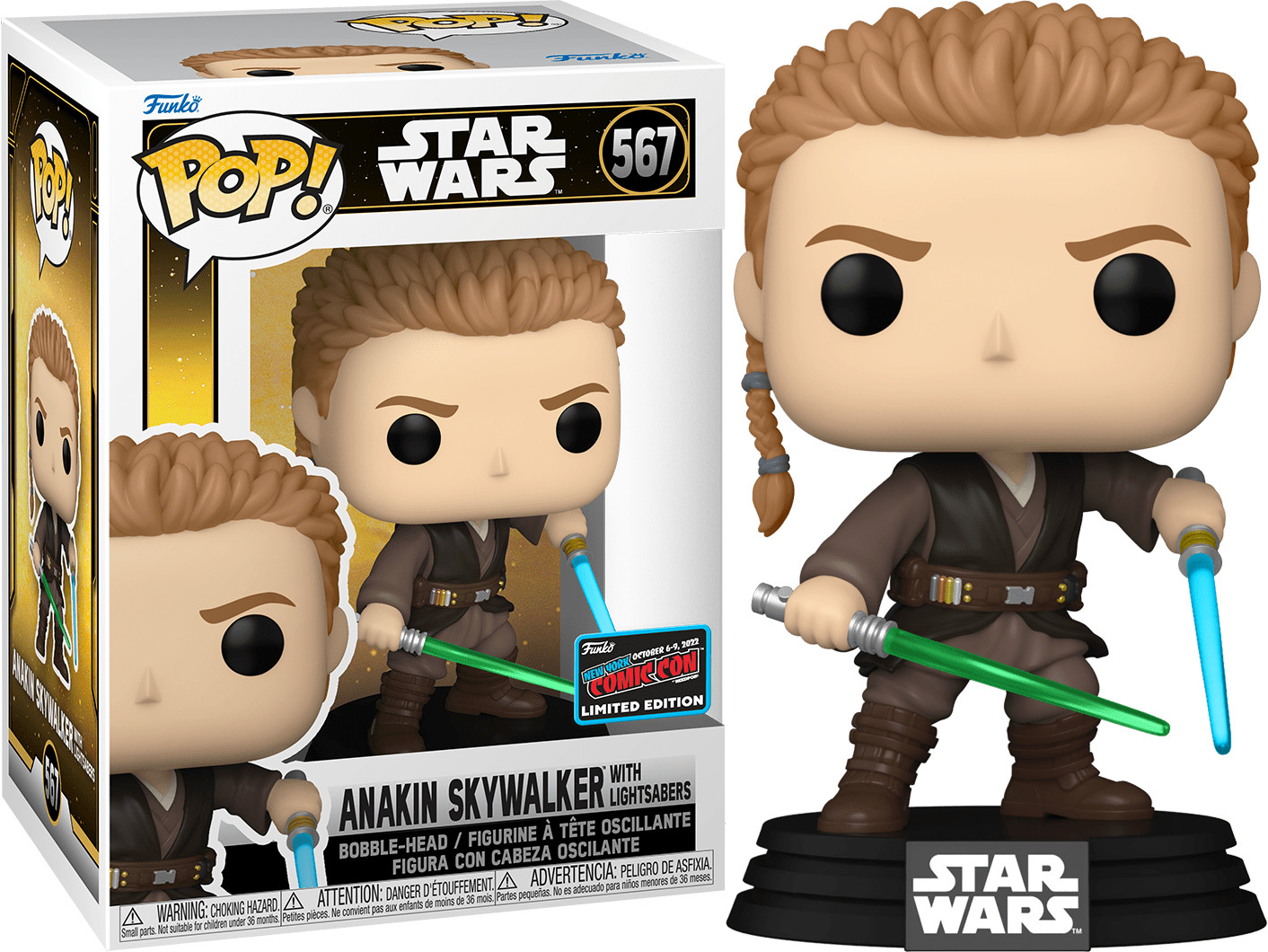 Funko Pop! Star Wars Anakin Skywalker With Lightsabers #567 Oct 2022