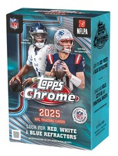 (20)  2025 Topps Chrome®  Football - Value Box 
