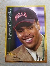 Tyson Chandler Chicago Bulls Rookie Gold Border 2001 Sports Card Investor. rookie card picture