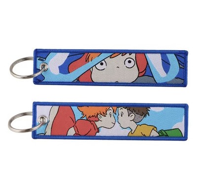 Ponyo Studio Ghibili Anime Manga JDM Jet Tag Keychain