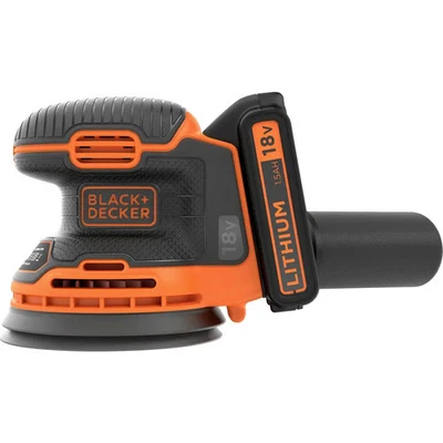 Black & Decker BDCROS18-QW Ponceuse excentrique sans fil + batterie, + chargeur - Photo 1/4