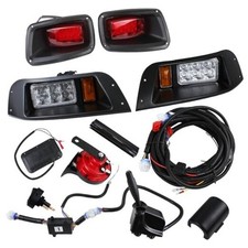 LED Headlight Tail Light Kit Compatible with EZGO TXT Carts 1996-2013 12V