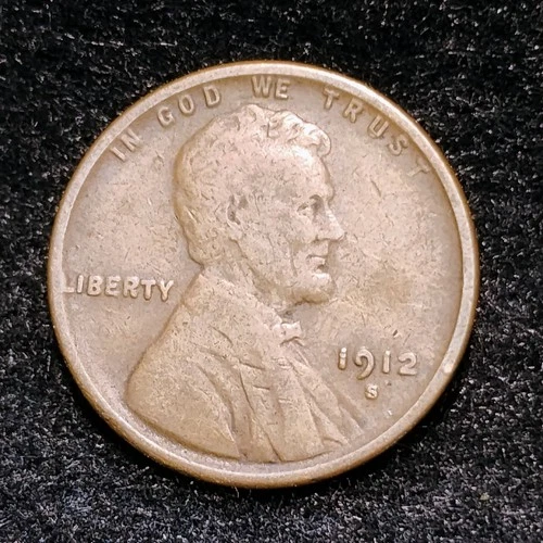 1912 S ~ LINCOLN WHEAT CENT ~ CH VG