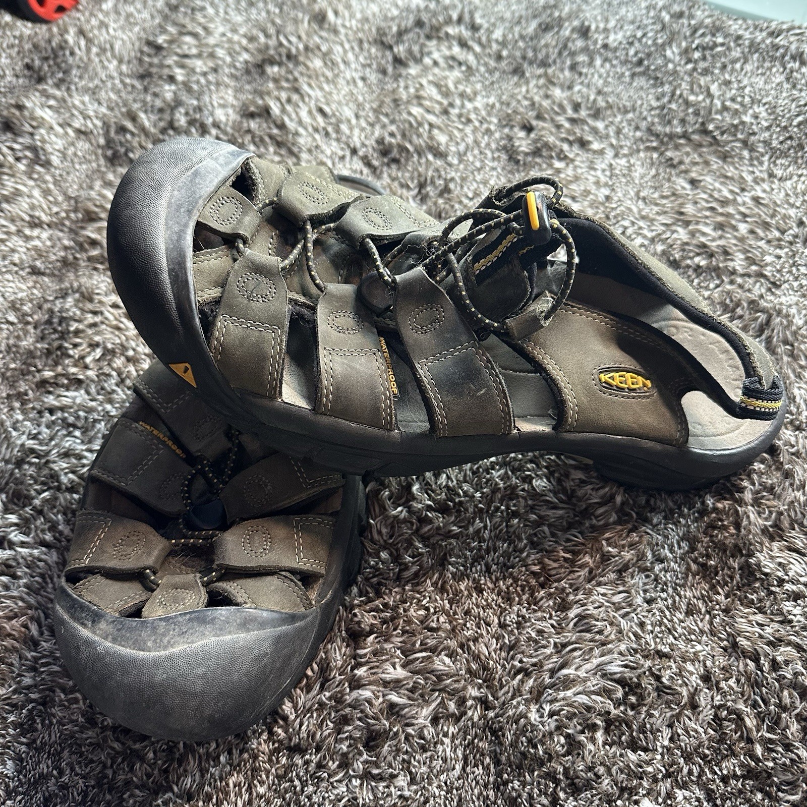 Scarpe Keen Uomo Taglia 11 Sandali Newport Pelle Passeggio Outdoor Marrone