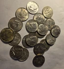 1966-1969 Kennedy Silver Half Dollars  20 COINS  40% Silver $10.00 FACE=1 Roll..