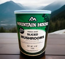 Mountain House Freeze Dried Mushrooms  #10 Can Long Term Food Storage ~ Read